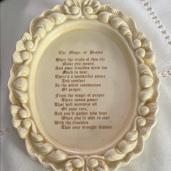 Other - Cream Decorative Plaque with Poem